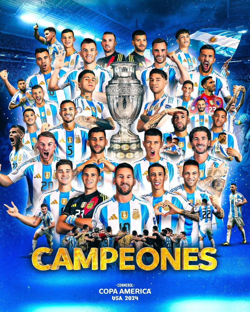 Argentina bicampeã da Copa América