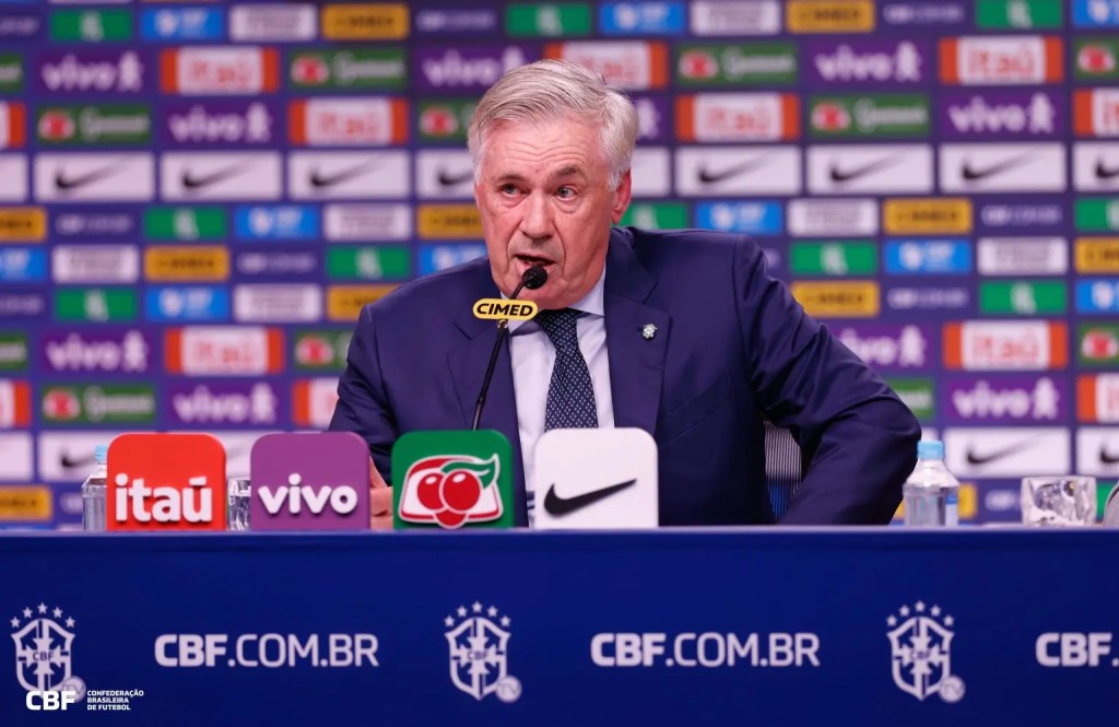 Ao Vivo | Convocação de Ancelotti da Seleção Brasileira para Amistosos contra Coreia do Sul e&nbsp;Japão