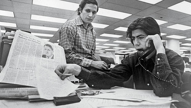 Bob Woodward e Carl Bernstein, repórteres do Washington Post no Caso Watergate